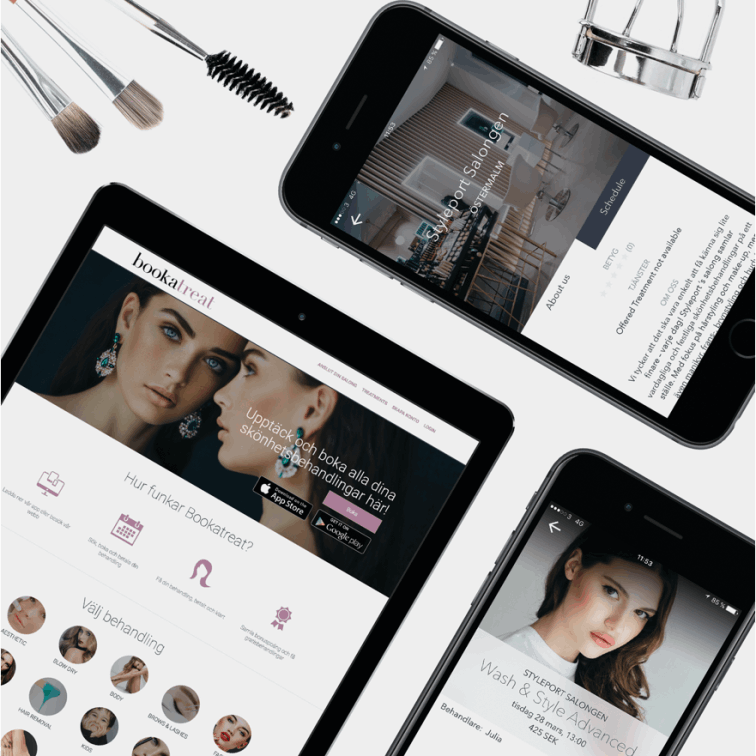 Book-a-treat iOS app